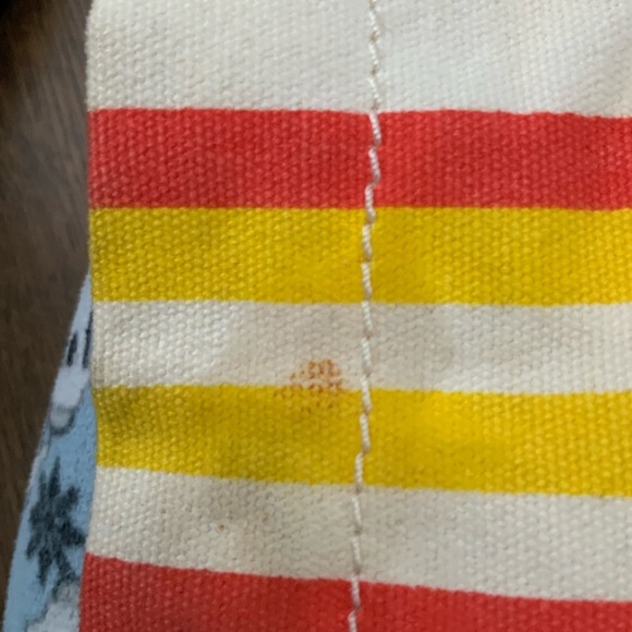 JUICY COUTURE Striped Yellow Orange Hobo Cotton Fabric Shoulder Bag BRAND NEW - Picture 10 of 16